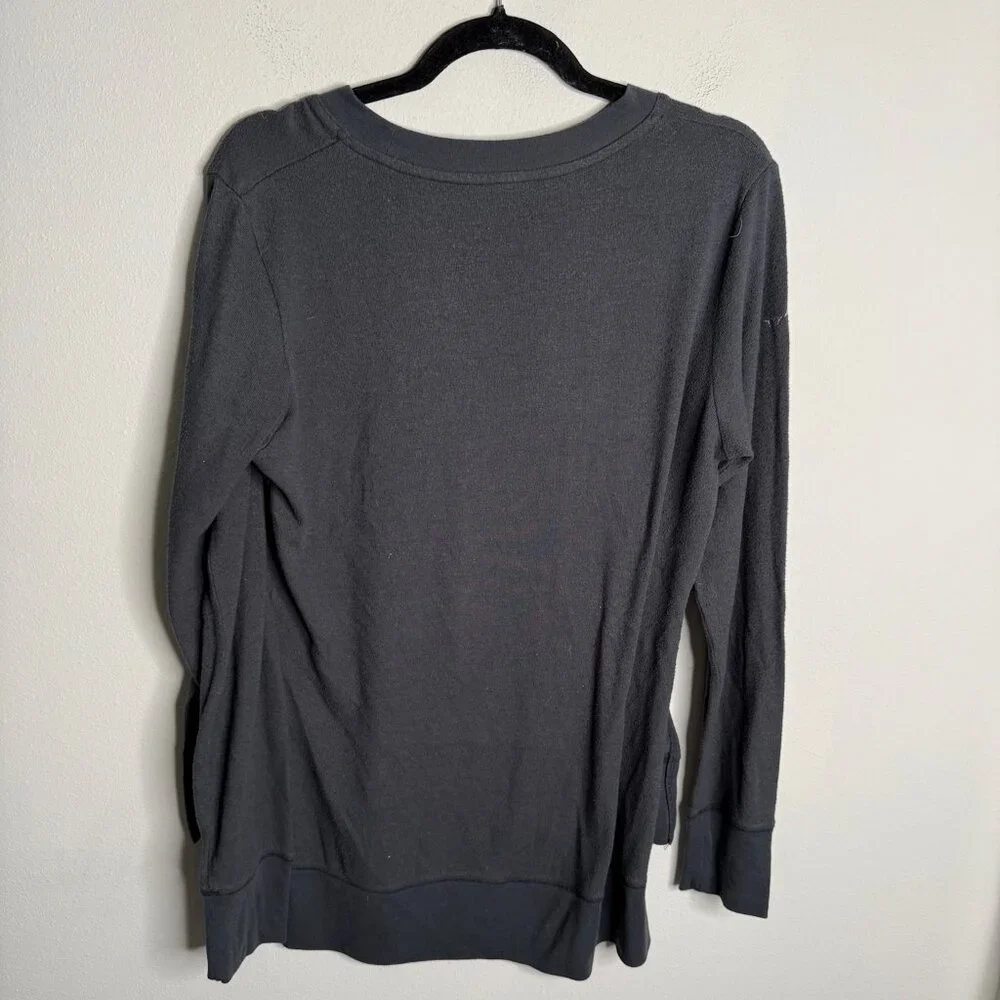 ALO‎ Yoga Women's Gray Glimpse Long Sleeve Sweater Top - Size L large
